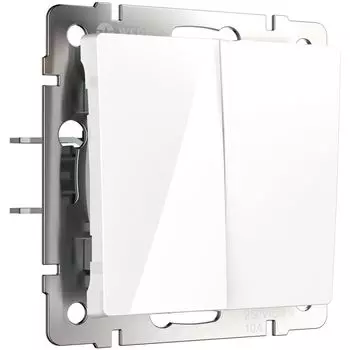 Выключатель Werkel двухклавишный встраиваемый белый (a051135)