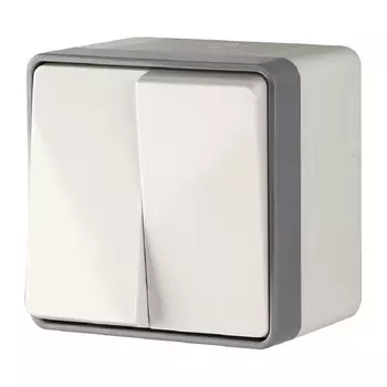 Выключатель Werkel Gallant двухклавишный накладной слоновая кость (a036777)