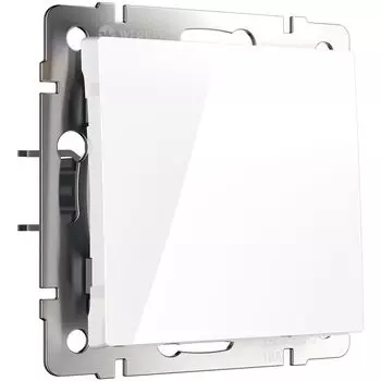 Выключатель Werkel одноклавишный встраиваемый белый проходной (a051111)