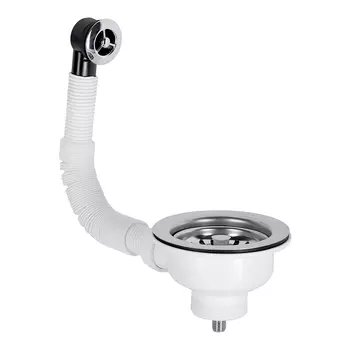 Выпуск для мойки McAlpine 1 1/2х40 мм с переливом хром (OFR2-113S)