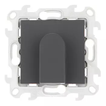 Вывод кабеля Simon 24 Harmonie встраиваемый графит (2410801-038)