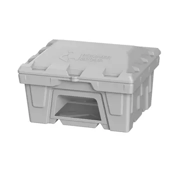 Ящик для песка и реагентов полиэтиленовый Polimer Group серый с дозатором 250 л