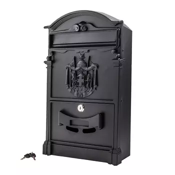 Ящик почтовый Аллюр №4010 с замком черный