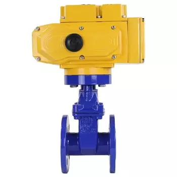 Задвижка клиновая фланцевая DN100 PN16 с электроприводом DN.ru (D040-00777)