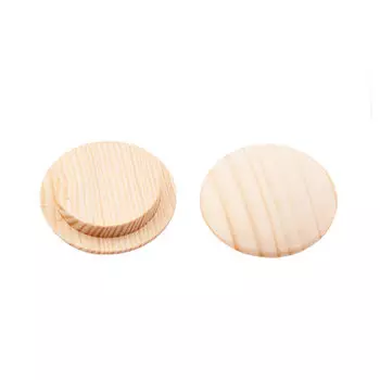 Заглушка декоративная деревянная d15 мм сосна (8 шт.)