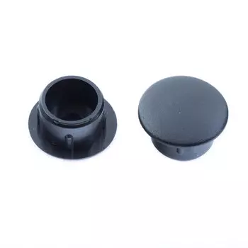 Заглушка декоративная пластиковая d12 мм черная (30 шт.)