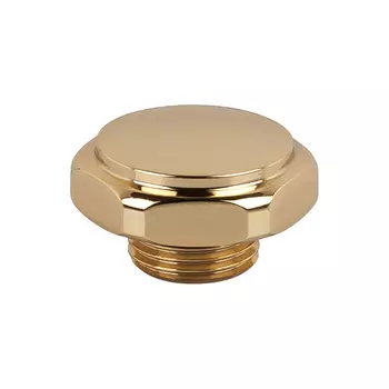 Заглушка правая SR Rubinetterie 1/2 НР(ш) для радиатора золото (0322-1500D000)