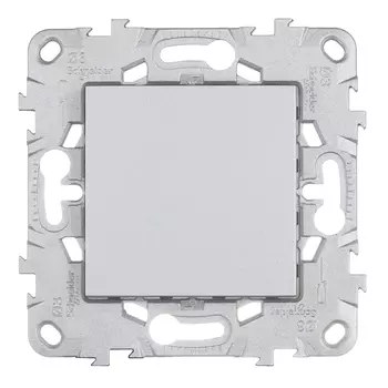 Заглушка Schneider Electric Unica NEW встраиваемая алюминий (NU586630)