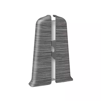 Заглушка торцевая Деконика 70 мм алюминий темный левая-правая Г-профиль (2 шт.)