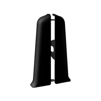 Заглушка торцевая Деконика 85 мм черный левая-правая Г-профиль (2 шт.)