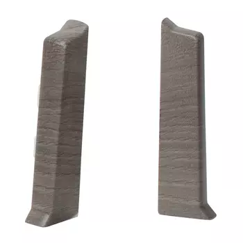 Заглушка торцевая ПВХ Salag NG 62 мм шато серый левая-правая (2 шт.)