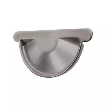 Заглушка желоба Optima металлическая d125 мм оцинкованная