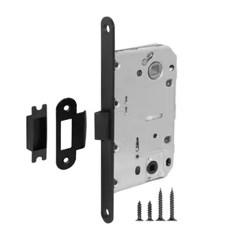 Замок врезной для межкомнатной двери Fuaro M96WC-50 под фиксатор черный (42923)