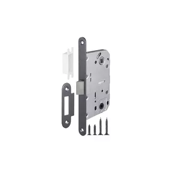 Замок врезной для межкомнатной двери Fuaro M96WC-50 под фиксатор графит (42919)