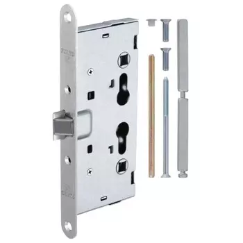 Замок врезной Fuaro AP.C-65.72-0433 FL-0433 для противопожарной двери под цилиндр никель