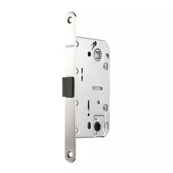 Замок врезной Fuaro PLASTP96WC-50 SN для межкомнатной двери под фиксатор матовый никель