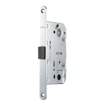 Замок врезной Fuaro PLASTP96WC-50 SSC для межкомнатной двери под фиксатор сатинированный хром