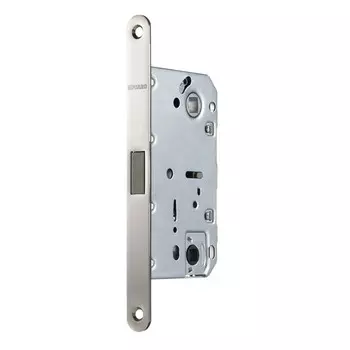 Замок врезной магнитный Fuaro MAGNM96WC-50 SN для межкомнатной двери под фиксатор матовый никель