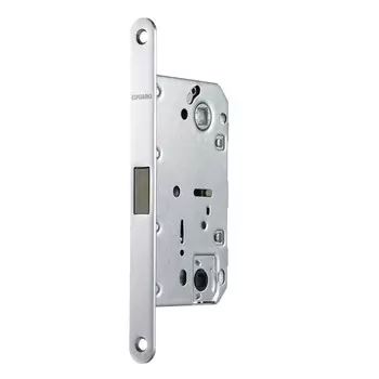 Замок врезной магнитный Fuaro MAGNM96WC-50 SSC для межкомнатной двери под фиксатор сатинированный хром