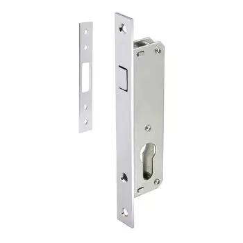 Замок врезной Punto LR-201C для легких дверей цилиндровый хром