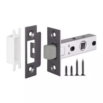 Защелка межкомнатная Fuaro Plastic P12-45-25 графит