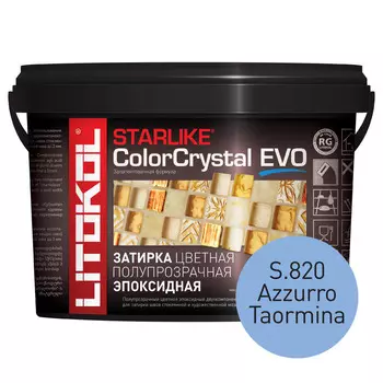 Затирка эпоксидная Litokol StarLike Color Crystal Evo s.820 синий 2,5 кг