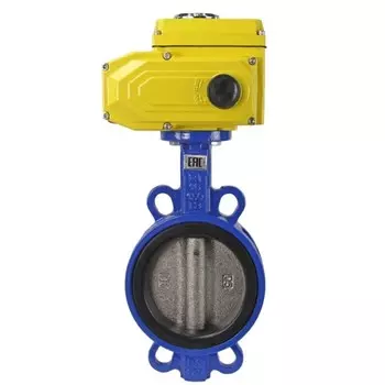 Затвор дисковый межфланцевый поворотный DN80 PN16 с электроприводом DN.ru (D050-02090)