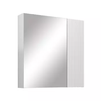 Зеркальный шкаф Comforty Сан-Луис 80х80х15 см подвесной белый матовый