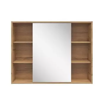 Зеркальный шкаф Sanstar Graffa 94,9х72,9х14,8 см подвесной дуб вотан