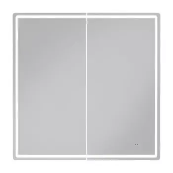 Зеркальный шкаф Vigo Geometry Classic 80х79х17 см с подсветкой белый