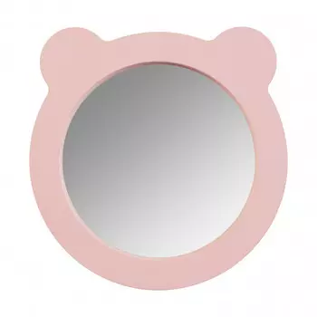 Зеркало фигурное мишка 48х48 см Акватон Каспер розовое (1.A283.3.02C.R1E.0)