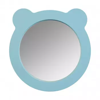 Зеркало фигурное мишка 48х48 см Акватон Каспер голубое (1.A283.3.02C.R0E.0)