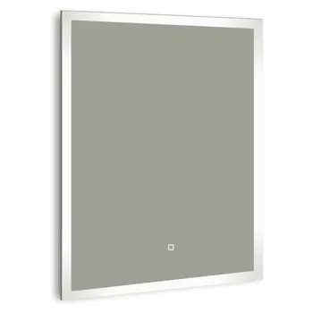 Зеркало с подсветкой прямоугольное 60х80 см с сенсорным включением Raval Frame (FRA-7080_BK_S)