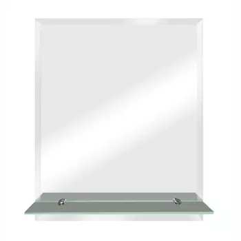 Зеркало с полкой прямоугольное 50х60 см Continent Прямоугольник (В134)