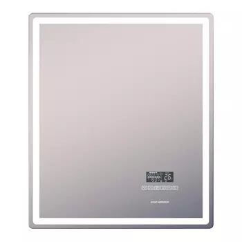 Зеркало с сенсорной подсветкой 60х70 см с подогревом с радио Vigo Geometry Media