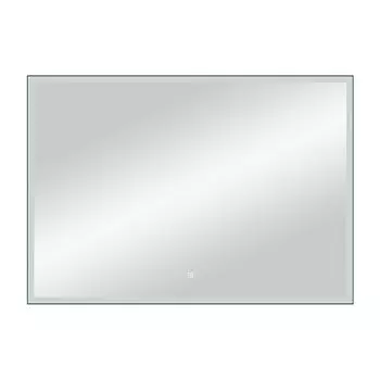 Зеркало с подсветкой прямоугольное 90х70 см в раме черной с сенсорным включением Continent Viseu (ЗЛП2420)