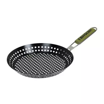 Жаровня для жарки морепродуктов и овощей Boyscout углеродистая сталь с антипригарным покрытием 53х30х3 см