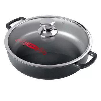 Жаровня Горница Классик 3 л алюминий с антипригарным покрытием с крышкой (056395)