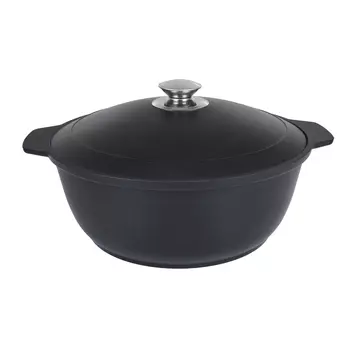 Жаровня Kukmara Традиция 4 л металл с антипригарным покрытием с крышкой (ж40а)