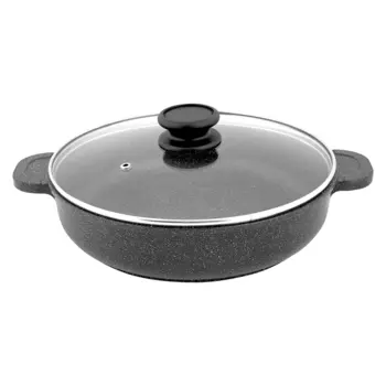 Жаровня Традиция Антрацит 3 л алюминий с антипригарным покрытием с крышкой (60075281)