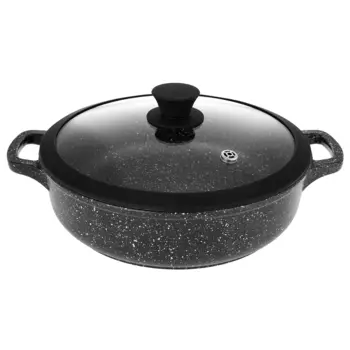 Жаровня Традиция Гранит 2,5 л алюминий с антипригарным покрытием с крышкой (60072955)