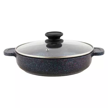 Жаровня Традиция Сапфир 2,5 л алюминий с антипригарным покрытием с крышкой (60075828)