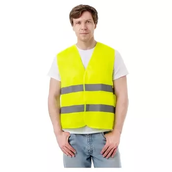 Жилет сигнальный светоотражающий 52-56 желтый