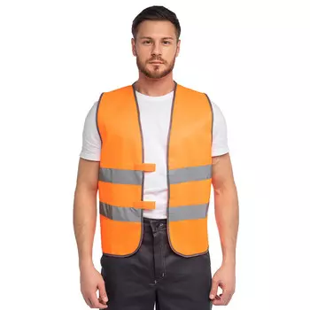 Жилет сигнальный светоотражающий Спрут 52-54 (XL) рост 170-188 см оранжевый
