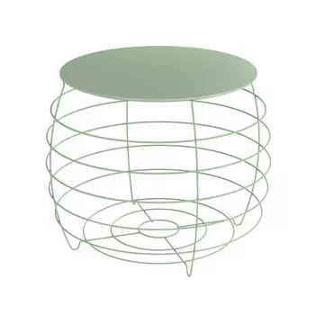Журнальный столик круглый бразо/мятный Sheffilton SHT-CT77