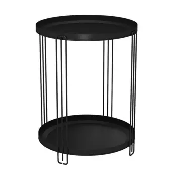 Журнальный столик круглый черный муар Sheffilton SHT-CT31