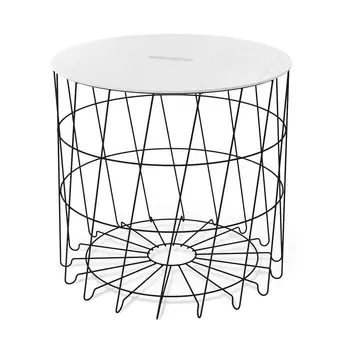 Журнальный столик круглый сандал/черный муар Sheffilton SHT-CT41