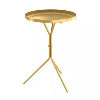 Журнальный столик круглый золото Sheffilton SHT-CT11