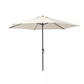 Зонт Элластик-Пласт белый 250 см солнцезащитный (ЭП 706525)