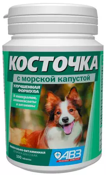 Агроветзащита подкормка косточка с морской капустой, 100 таб. (200 г)